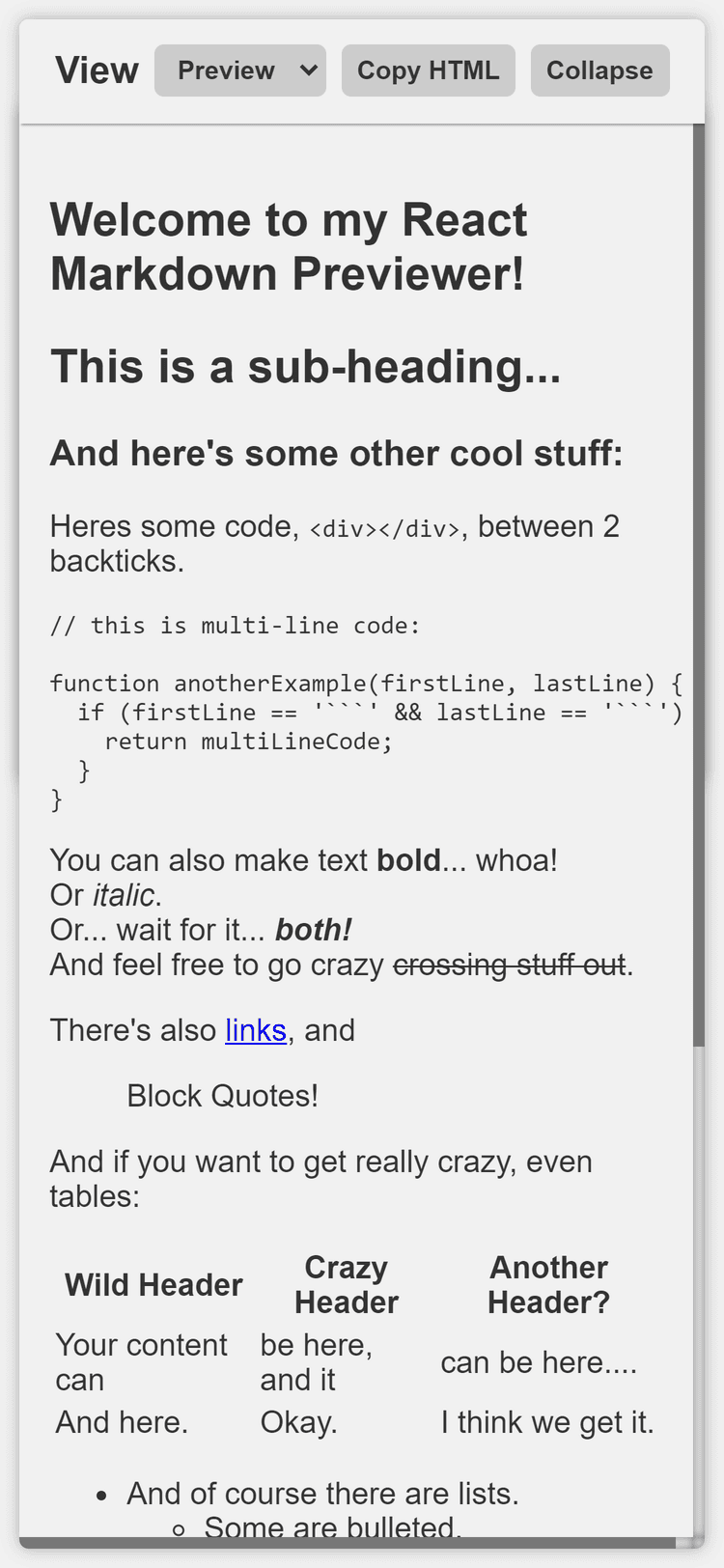 Markdown Previewer's mobile screenshot 3