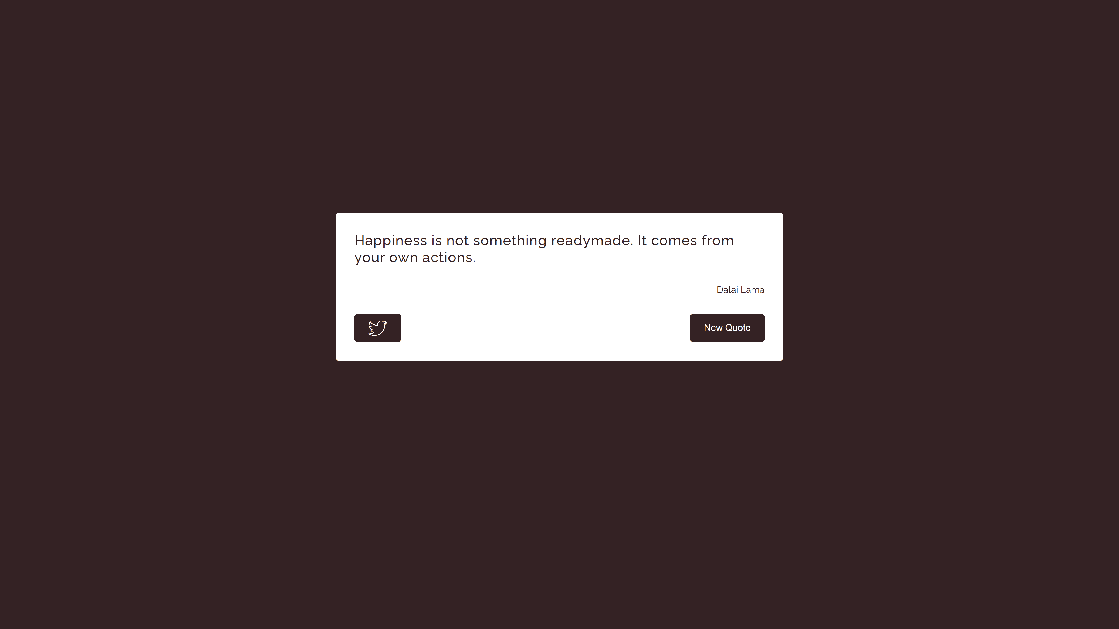 Random Quote Machine's desktop screenshot 1