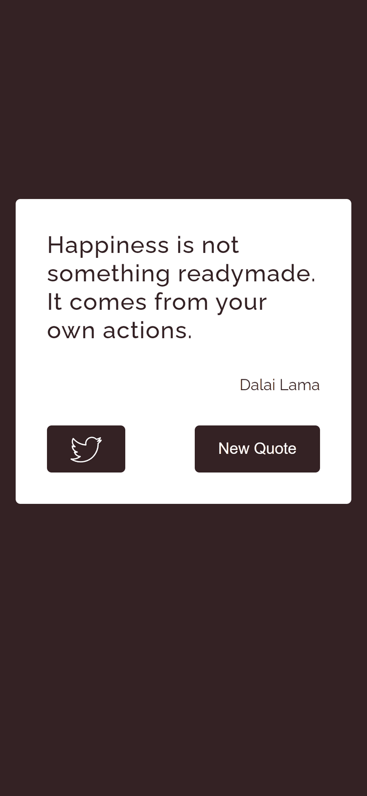 Random Quote Machine's mobile screenshot 1